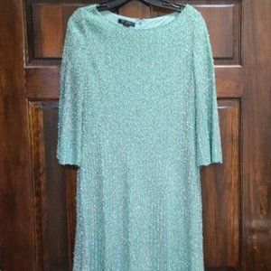 St John Knits Fit & Flare Cocktail Dress